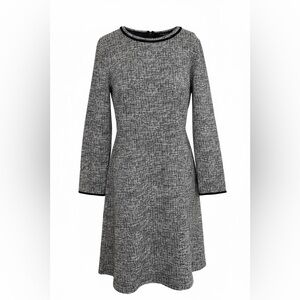 LOFT Monochrome Long Sleeve Dress